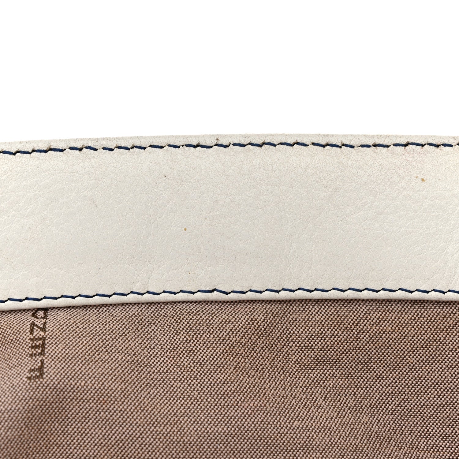 Fendi Vitello Palma Zig Zag Thread Embroidered Doctor B Hobo White Multicolor 10 of 18
