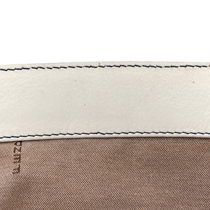 Fendi Vitello Palma Zig Zag Thread Embroidered Doctor B Hobo White Multicolor 10 of 18