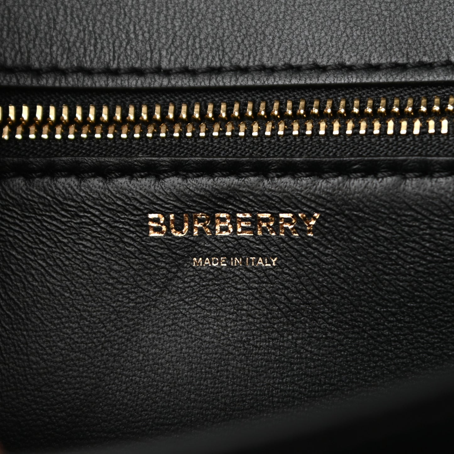 Grained Calfskin Medium TB Bag Black