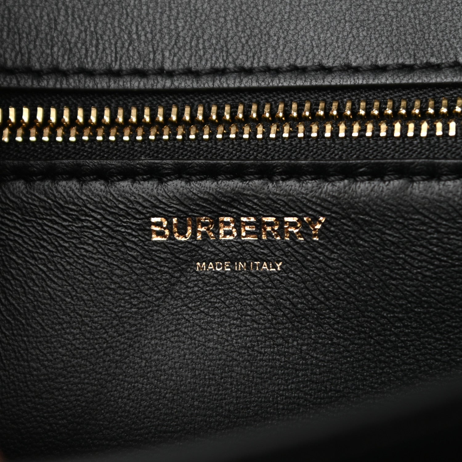 Burberry Grained Calfskin Medium TB Bag Black 6 of 9