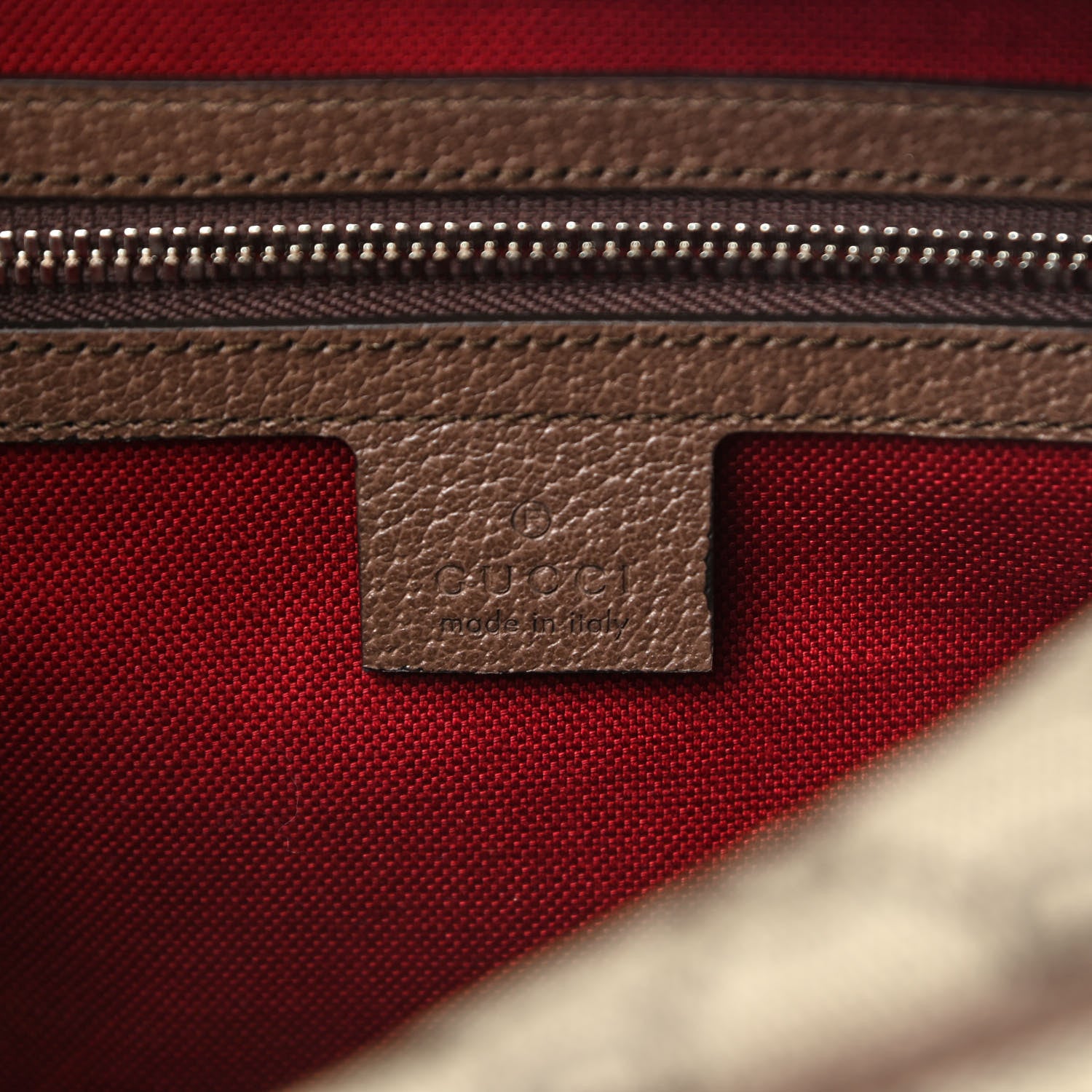 Gucci GG Supreme Monogram Textured Calfskin Square Messenger Bag Beige Ebony New Acero 6 of 10