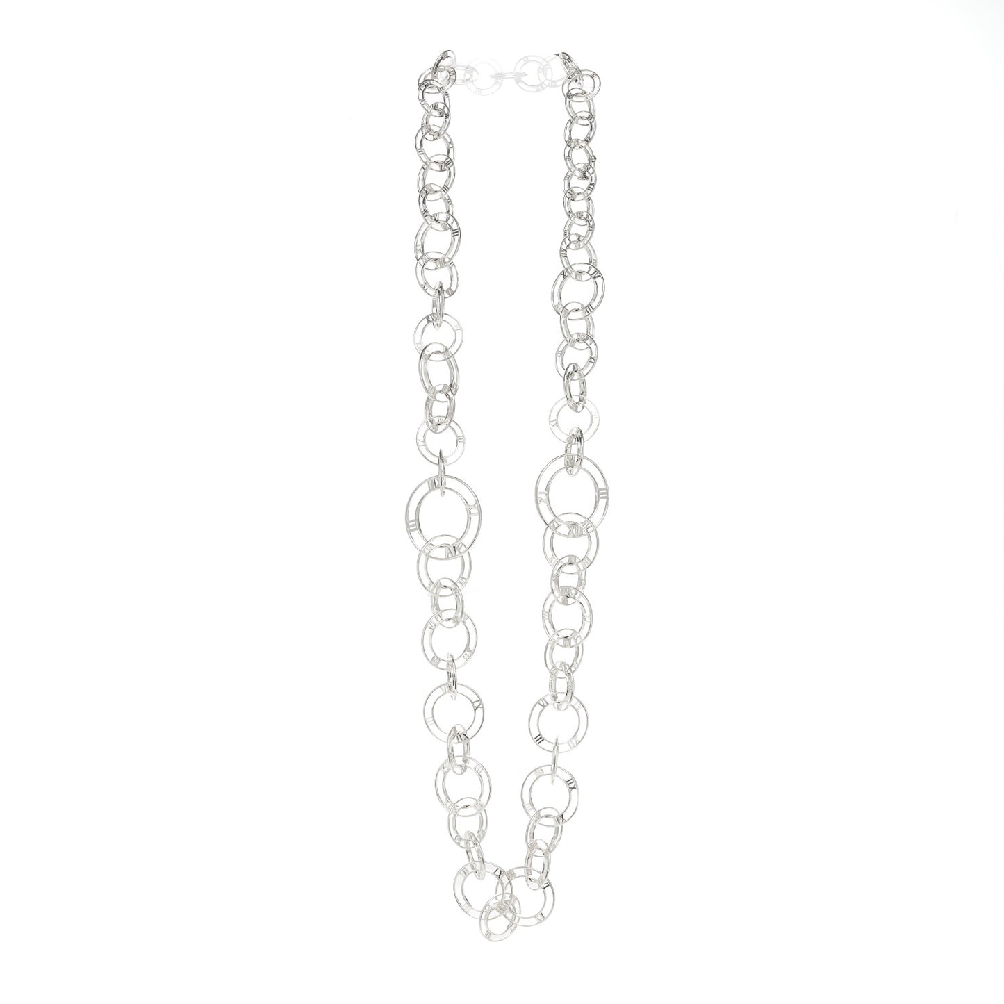Sterling Silver Atlas Graduating Link Necklace