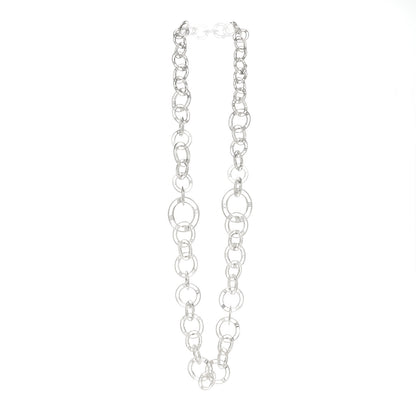 Tiffany Sterling Silver Atlas Graduating Link Necklace 3 of 7
