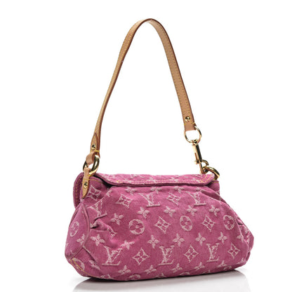 Louis Vuitton Monogram Denim Mini Pleaty Fuchsia 3 of 9