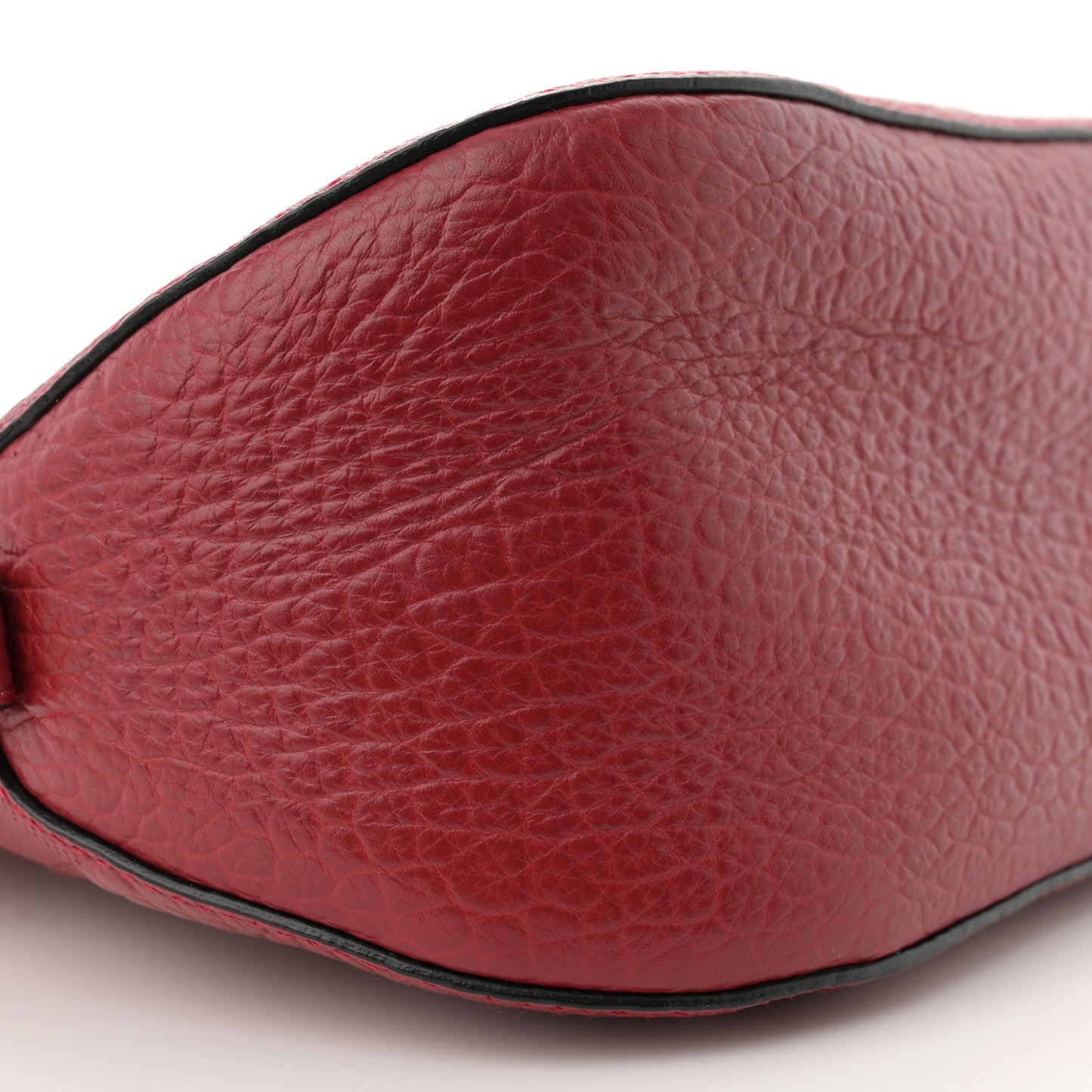 Heritage Grain Check Embossed Small Orchard Bowling Bag Military Red