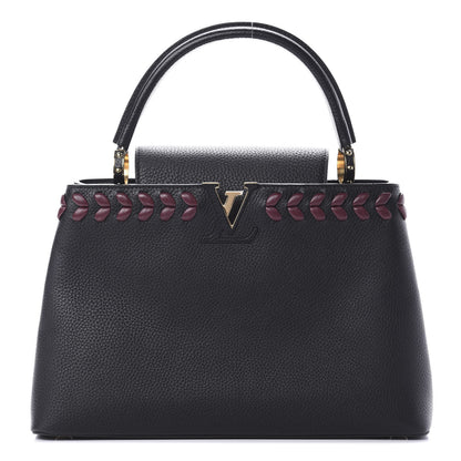 Louis Vuitton Taurillon Lambskin Capucines MM Black 1 of 11