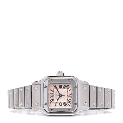 Cartier Stainless Steel 24mm Santos de Cartier Galbee Automatic Watch Pink 2 of 5