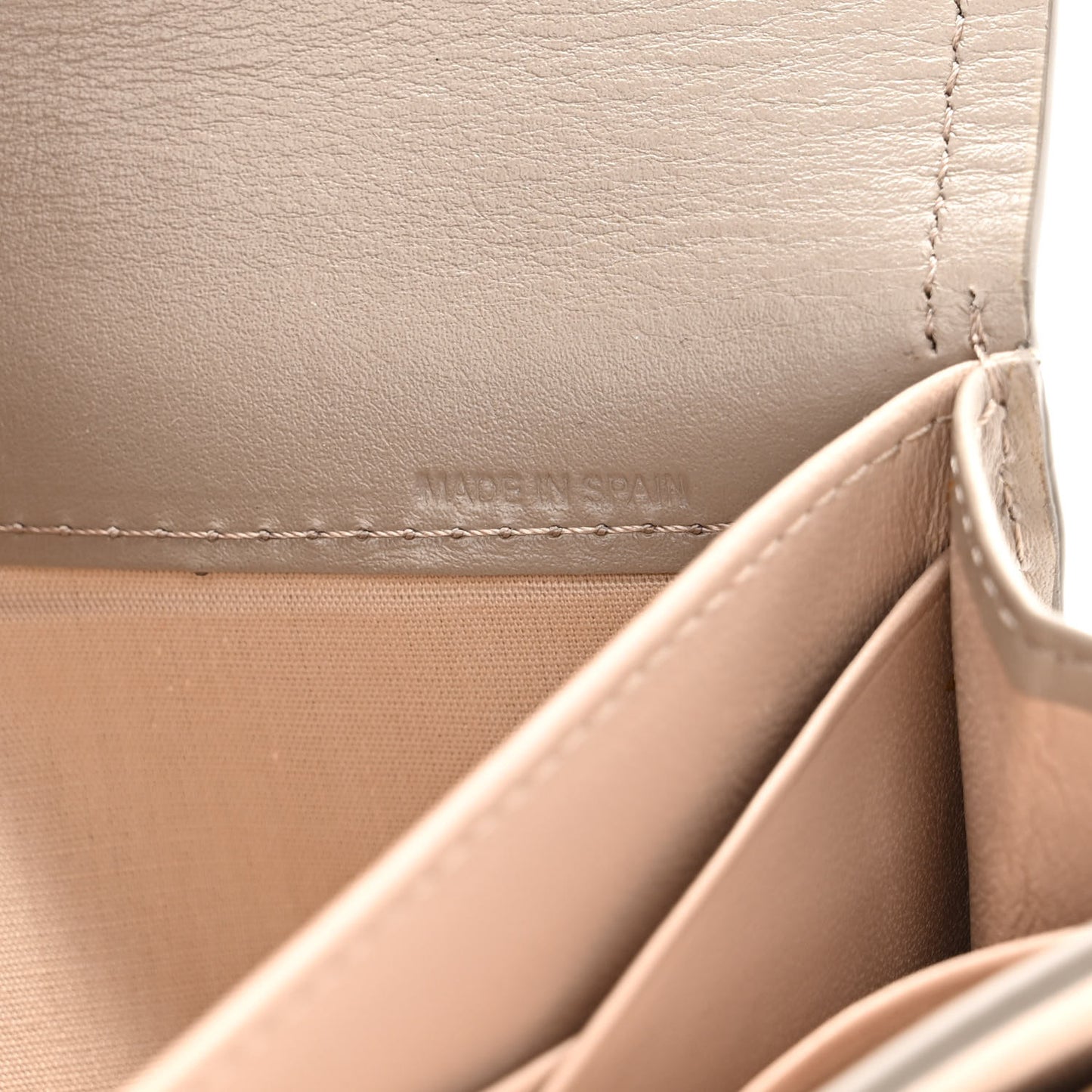 Calfskin Aby Flap Wallet Motty Grey