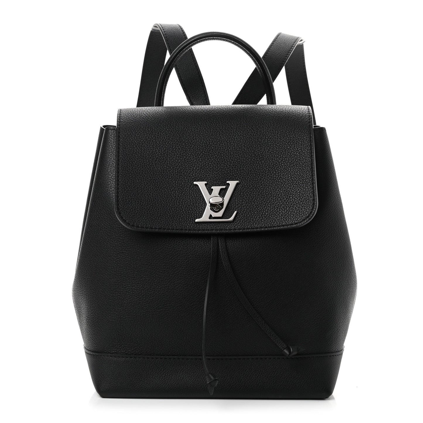 Calfskin Lockme Backpack Black