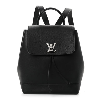 Louis Vuitton Calfskin Lockme Backpack Black 1 of 8