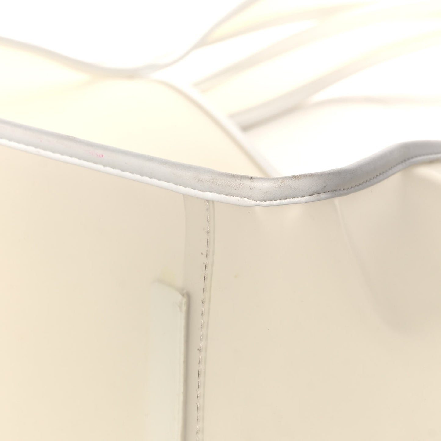 PVC Logo Tote White