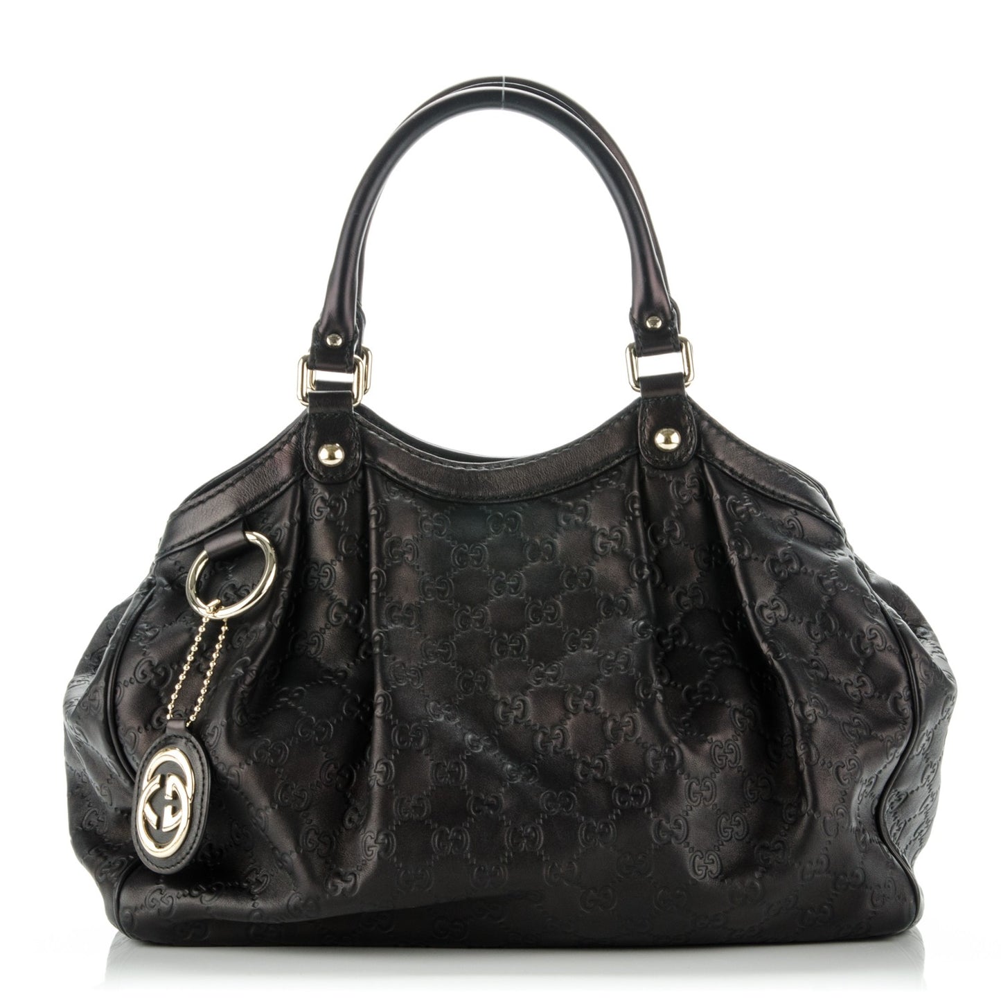 Guccissima Medium Sukey Tote Black