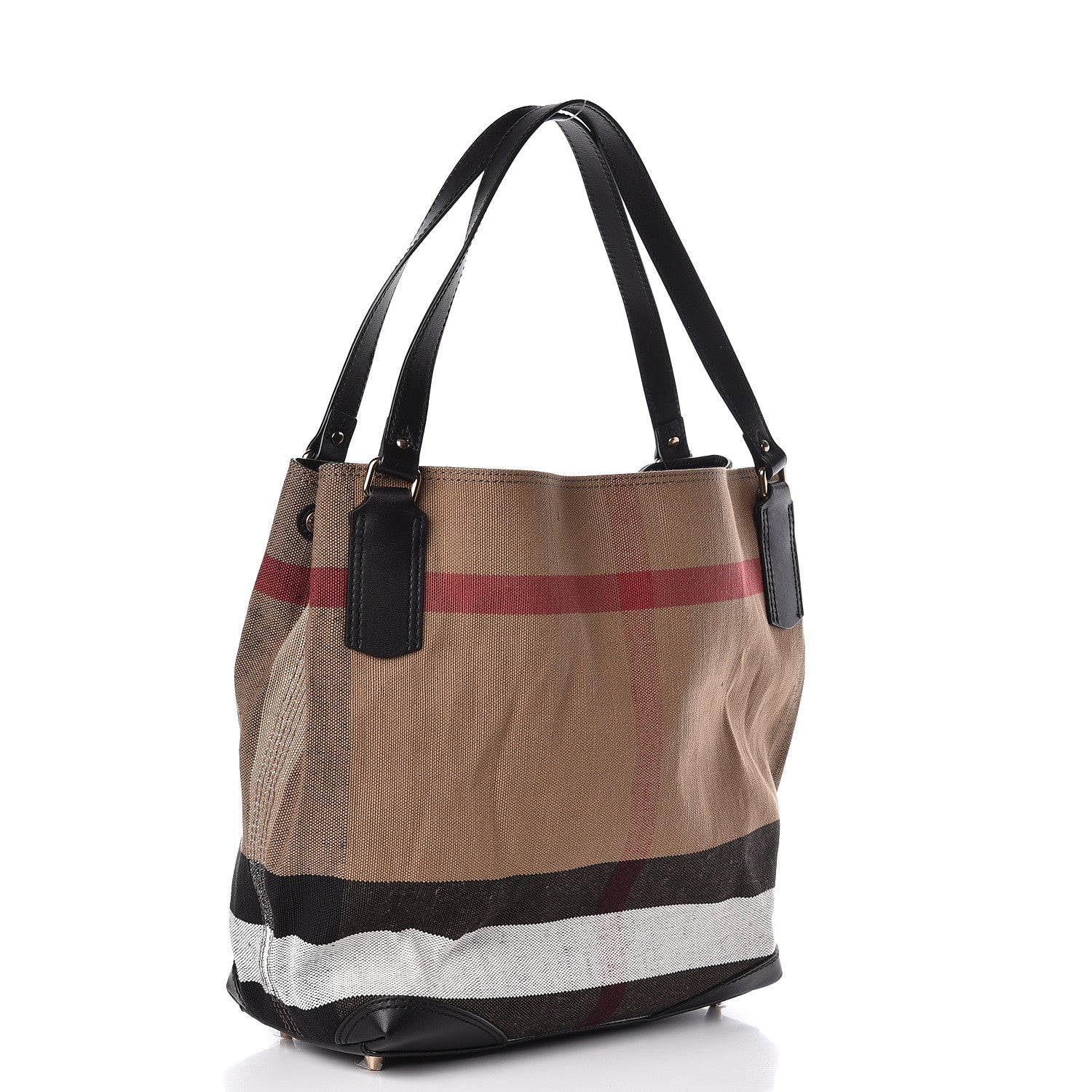 Burberry Canvas Mega Check Medium Maidstone Black 3 of 12