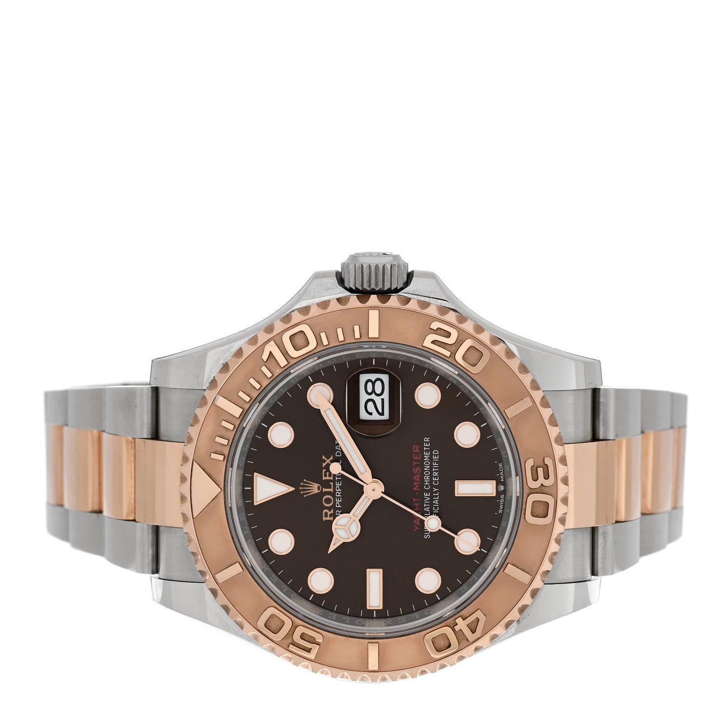 Stainless Steel 18K Everose Gold 40mm Yacht-Master Watch Chocolate 126621