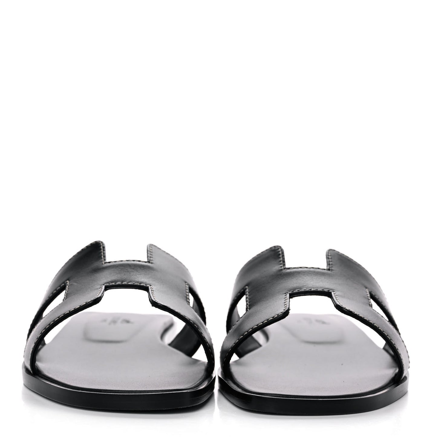 Box Calfskin Oran Sandals 35.5 Black