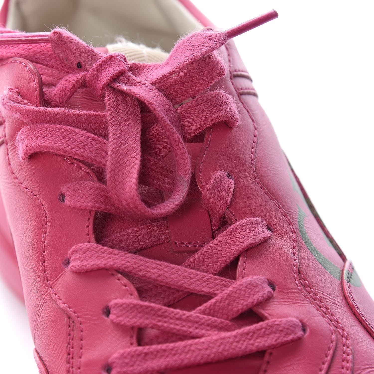 Gucci Calfskin Logo Mens Rhyton Sneakers 7 Box Pink 11 of 12