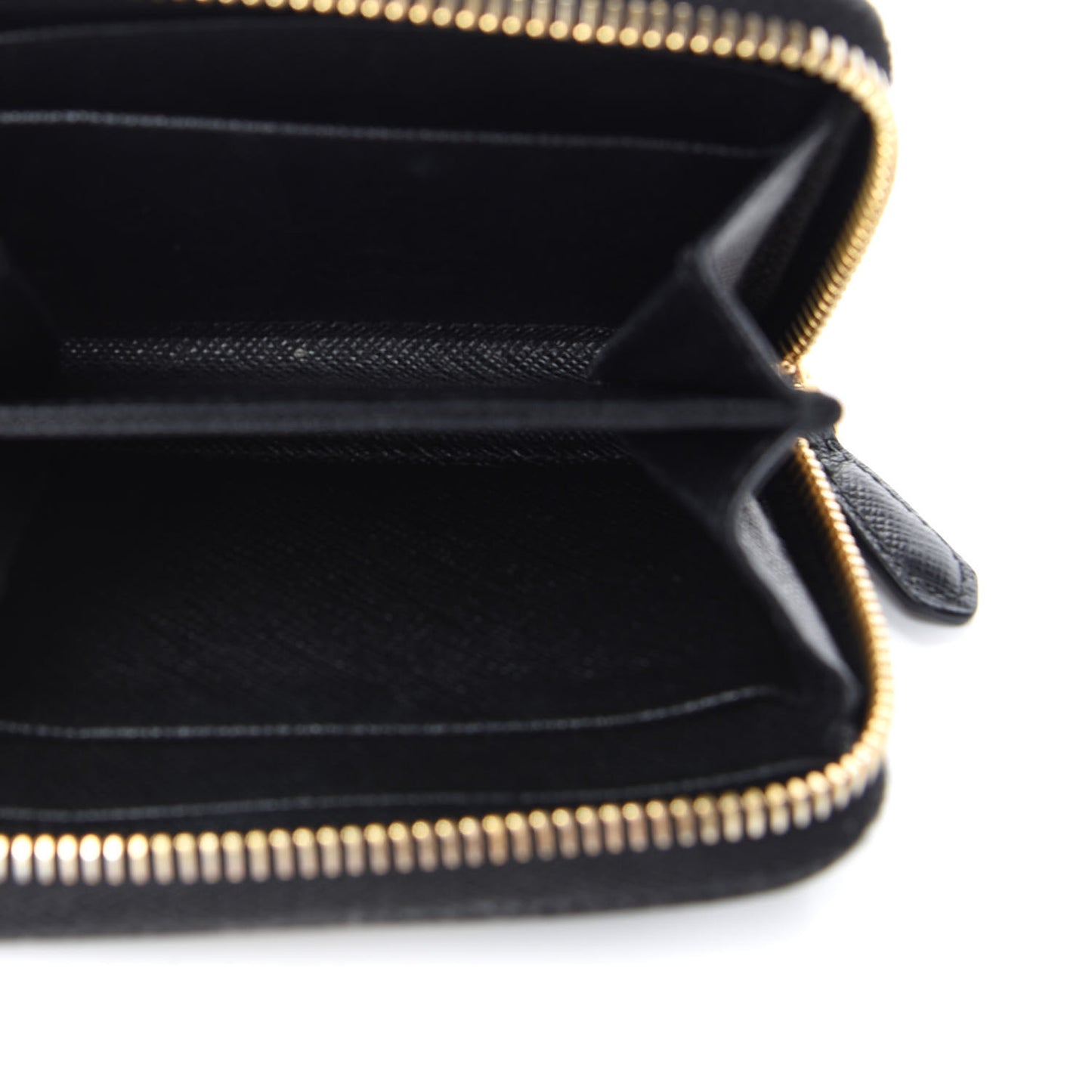 Saffiano Metal Coin Purse Black