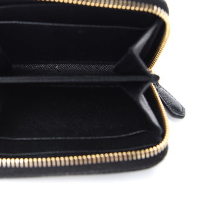 Prada Saffiano Metal Coin Purse Black 5 of 7