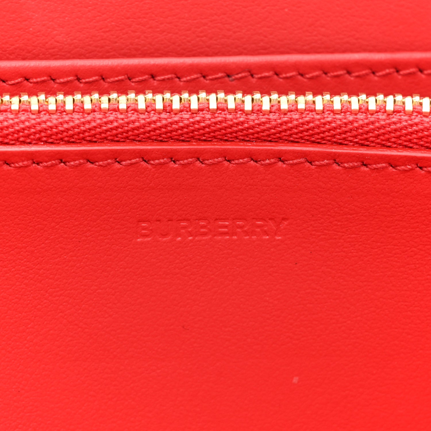 Burberry Soft Grain Elmore Zip Around Wallet Red 9 of 16