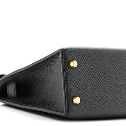 Hermes Epsom Mini Kelly Sellier 20 Black Black 9 of 11