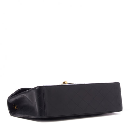 Chanel Lambskin Quilted XL Jumbo Single Flap Black 4 of 10