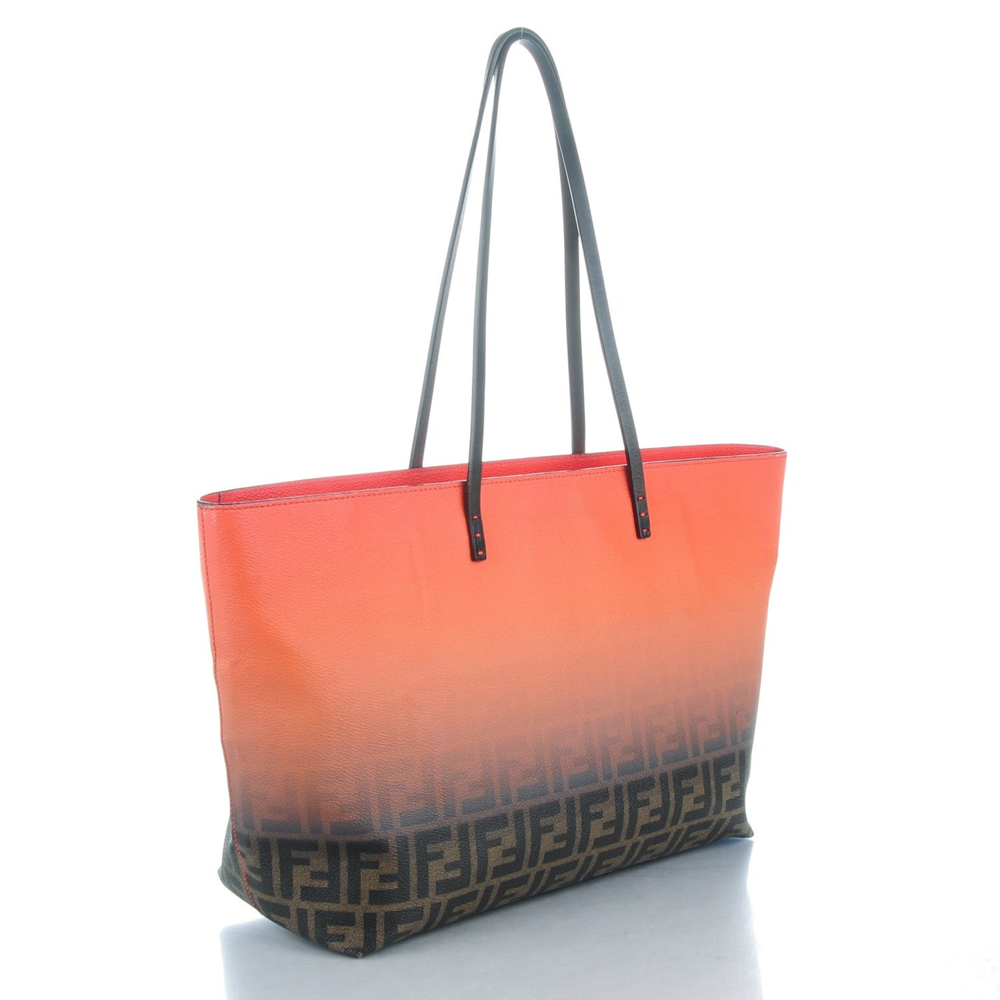 Zucca Spalmati Ombre Medium Roll Tote Tobacco Papavero
