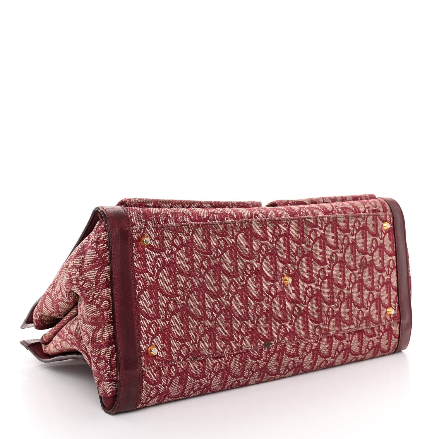 Christian Dior Monogram Pocket Tote Red 4 of 12