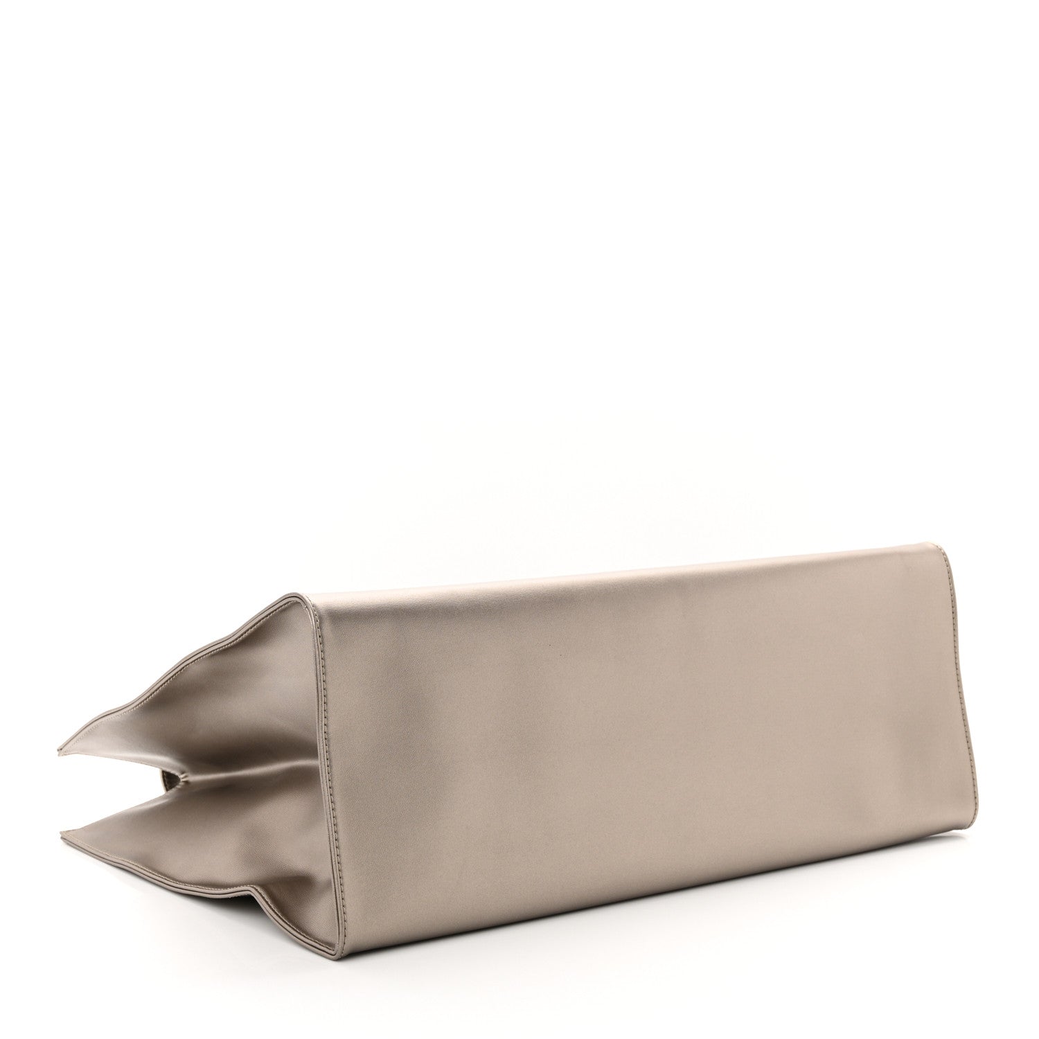 Telfar Metallic Vegan Leather Large Shopping Bag Bronze 4 of 11