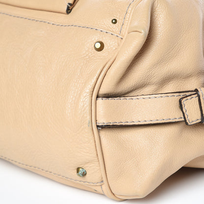 Chloe Leather Paddington Front Pocket Tote Beige 17 of 17