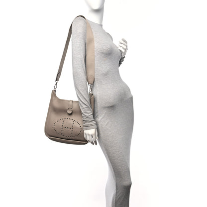 Hermes Taurillon Clemence Evelyne PM Gris Tourterelle 2 of 11