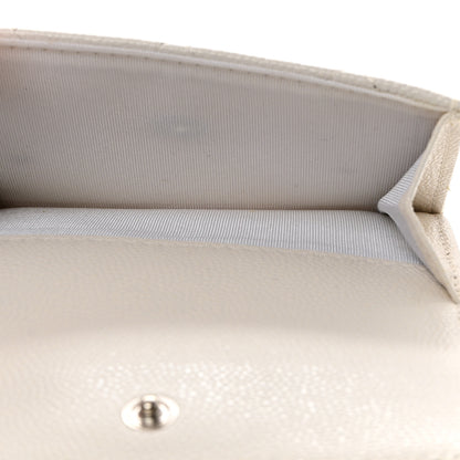 Chanel Caviar Quilted My Everything Small Flap Wallet White 6 of 10