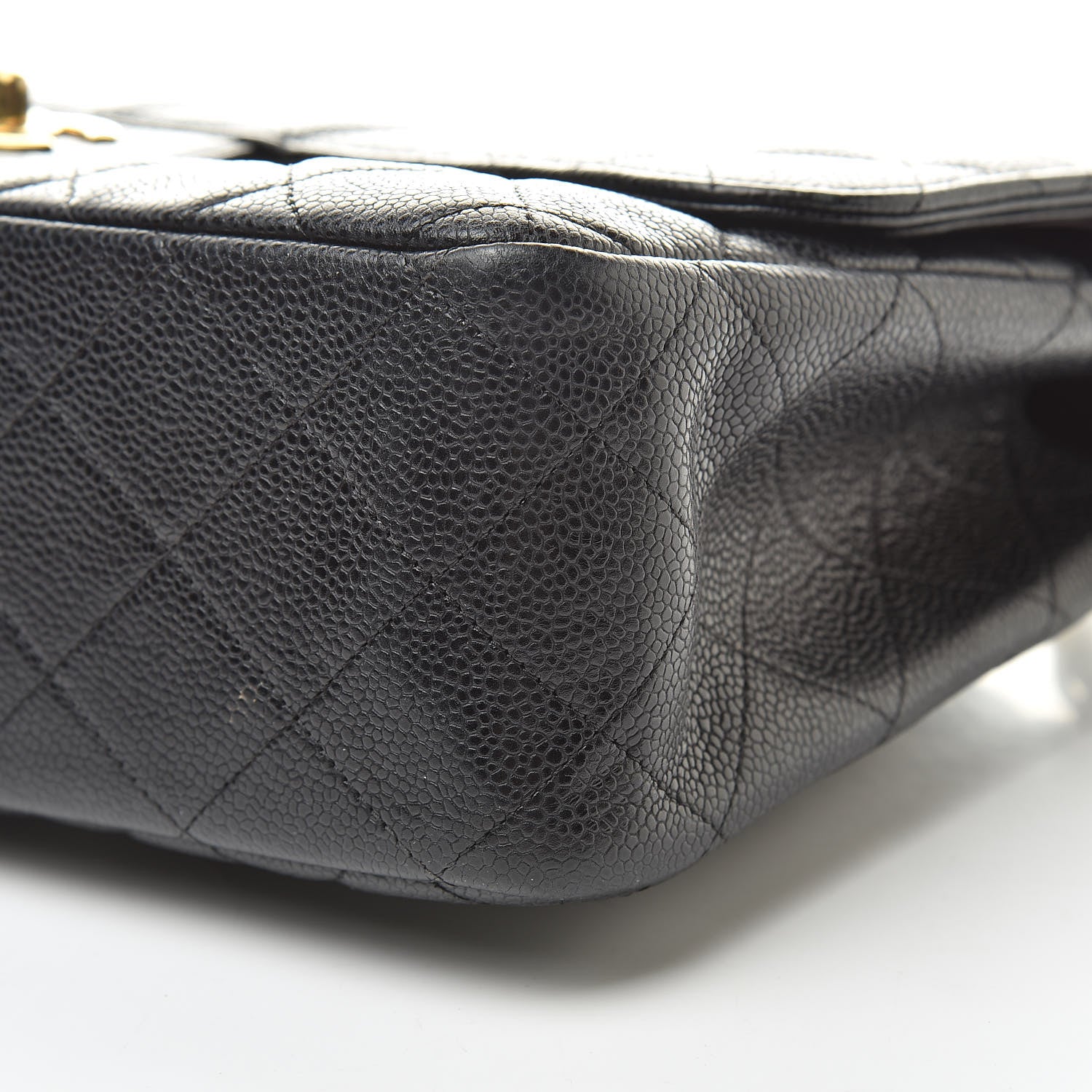 Chanel Caviar Quilted Jumbo Double Flap Black 10 of 13