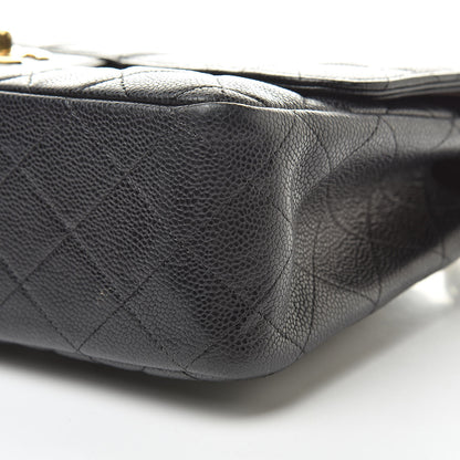 Chanel Caviar Quilted Jumbo Double Flap Black 10 of 13