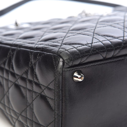 Christian Dior Lambskin Cannage Large Lady Dior Black 9 of 15