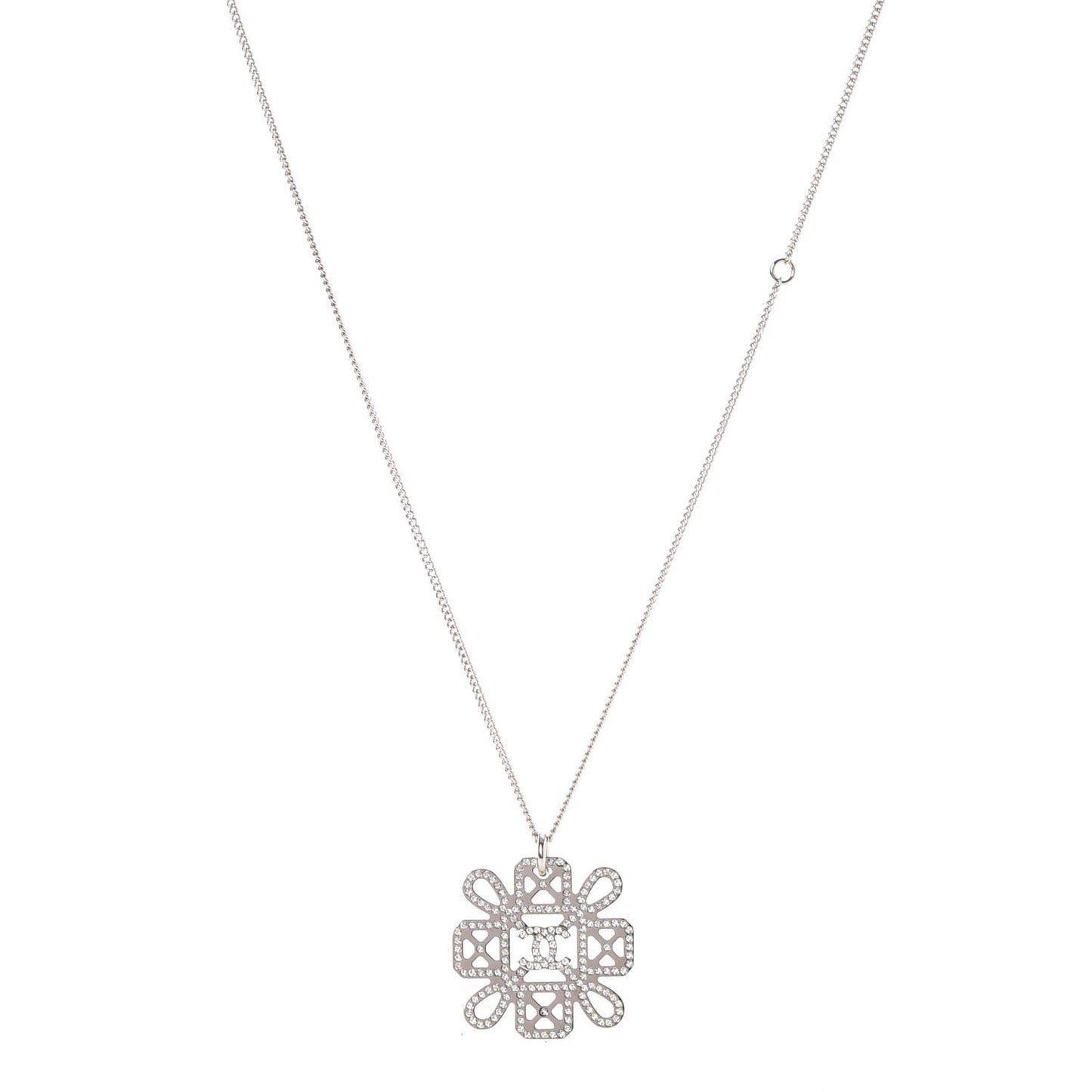 Crystal Strass Necklace Silver