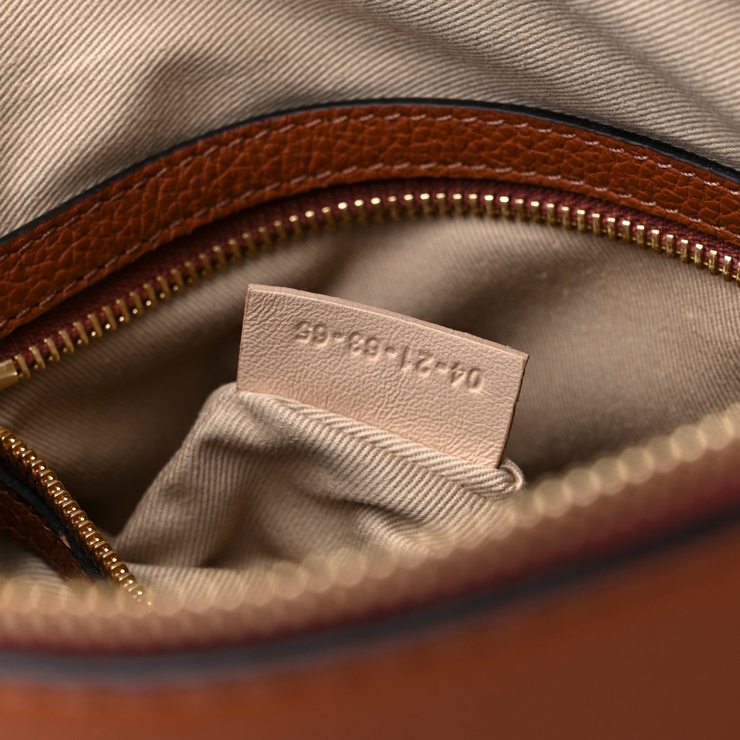 Calfskin Small Marcie Satchel Tan