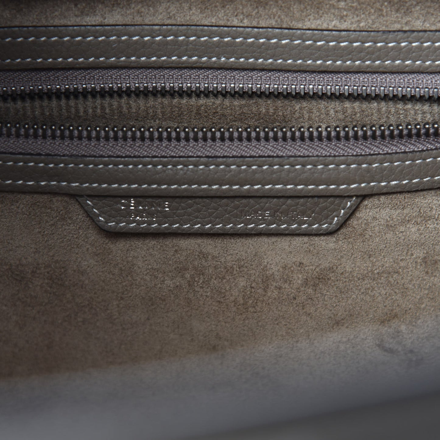 Drummed Calfskin Mini Luggage Souris