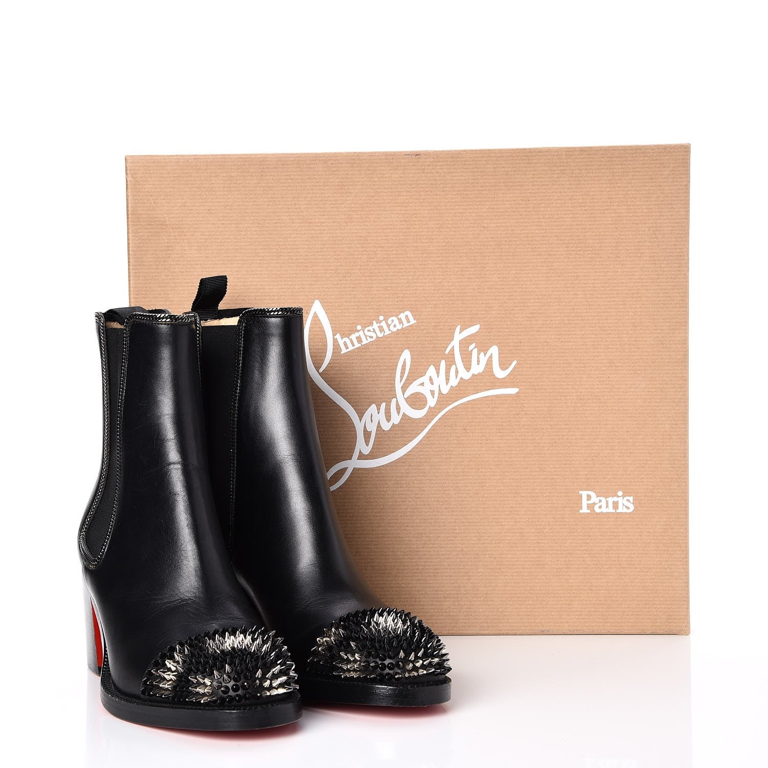 Christian Louboutin Veau Velours Otaboo 70 Chelsea Boots 35 Black 8 of 8