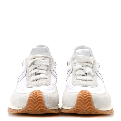 Loewe Nylon Suede Flow Retro Runner Sneakers 37 White 3 of 10