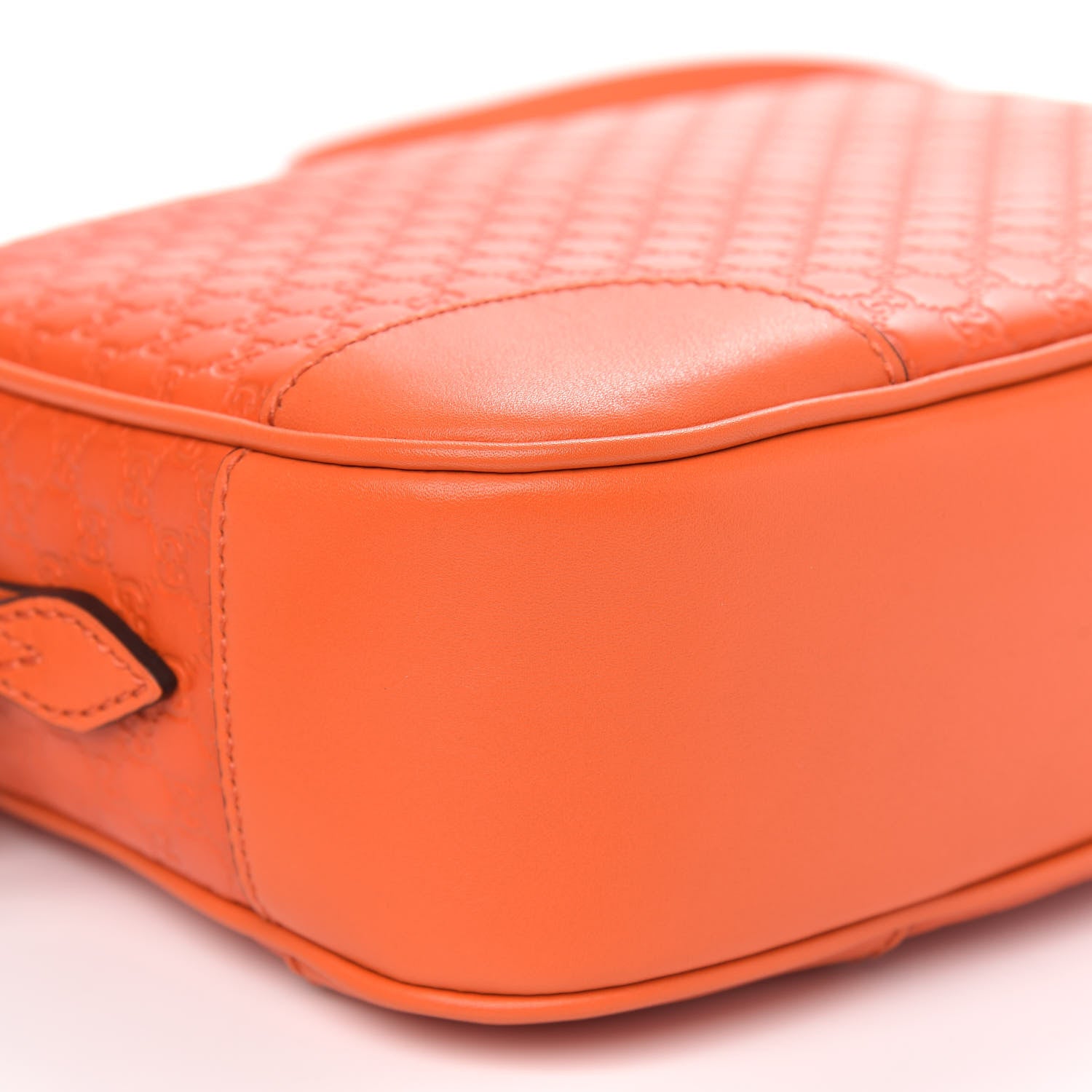Gucci Soft Microguccissima Mini Bree Messenger Bag Sun Orange 9 of 11