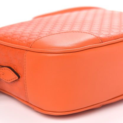 Gucci Soft Microguccissima Mini Bree Messenger Bag Sun Orange 9 of 11