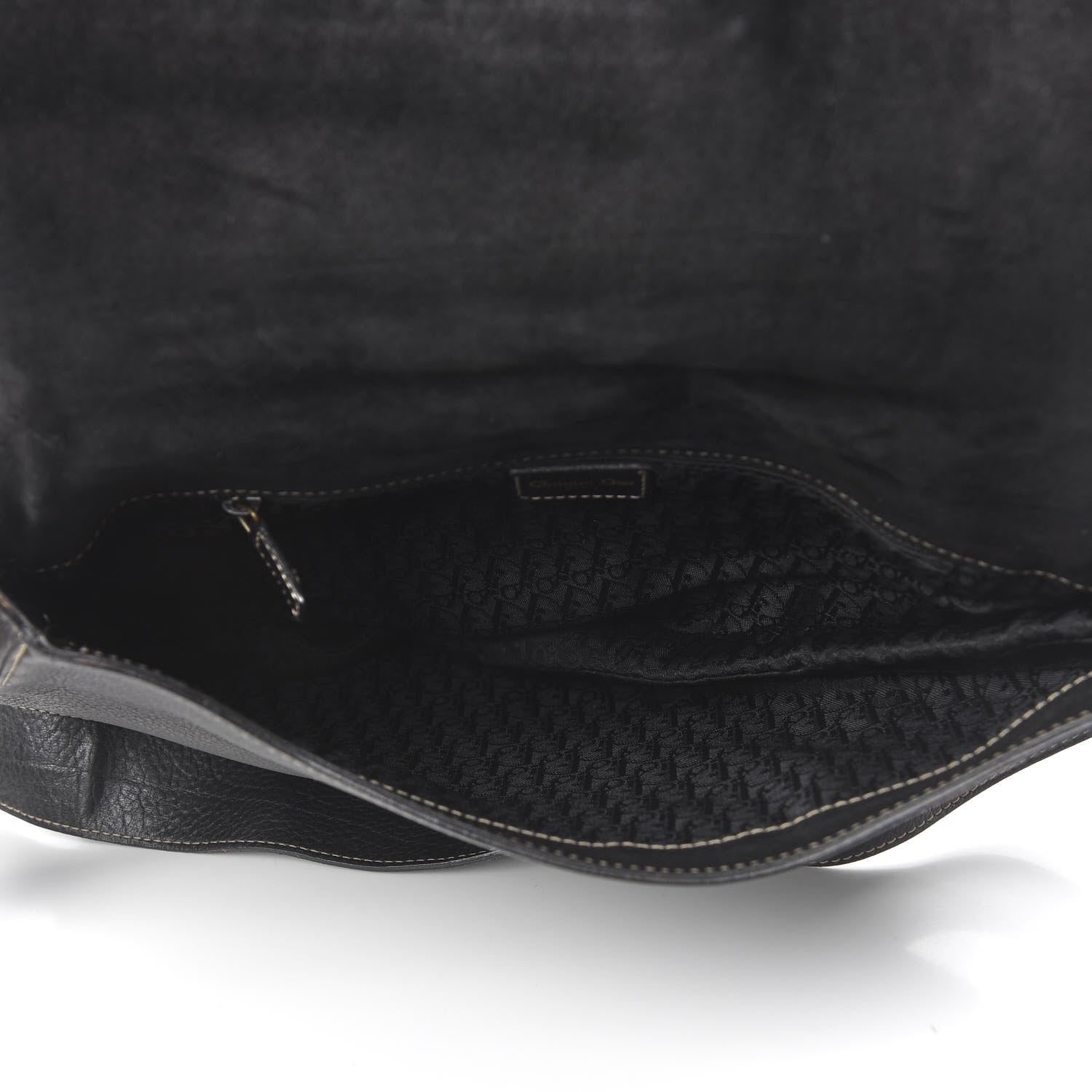 Christian Dior Calfskin Baudrier Saddle Bag Black 4 of 11