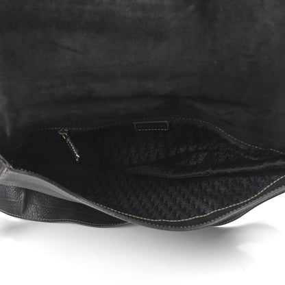 Christian Dior Calfskin Baudrier Saddle Bag Black 4 of 11