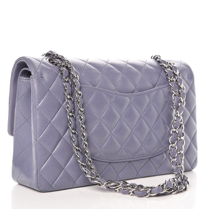 Chanel Lambskin Quilted Medium Double Flap Light Purple 3 of 9