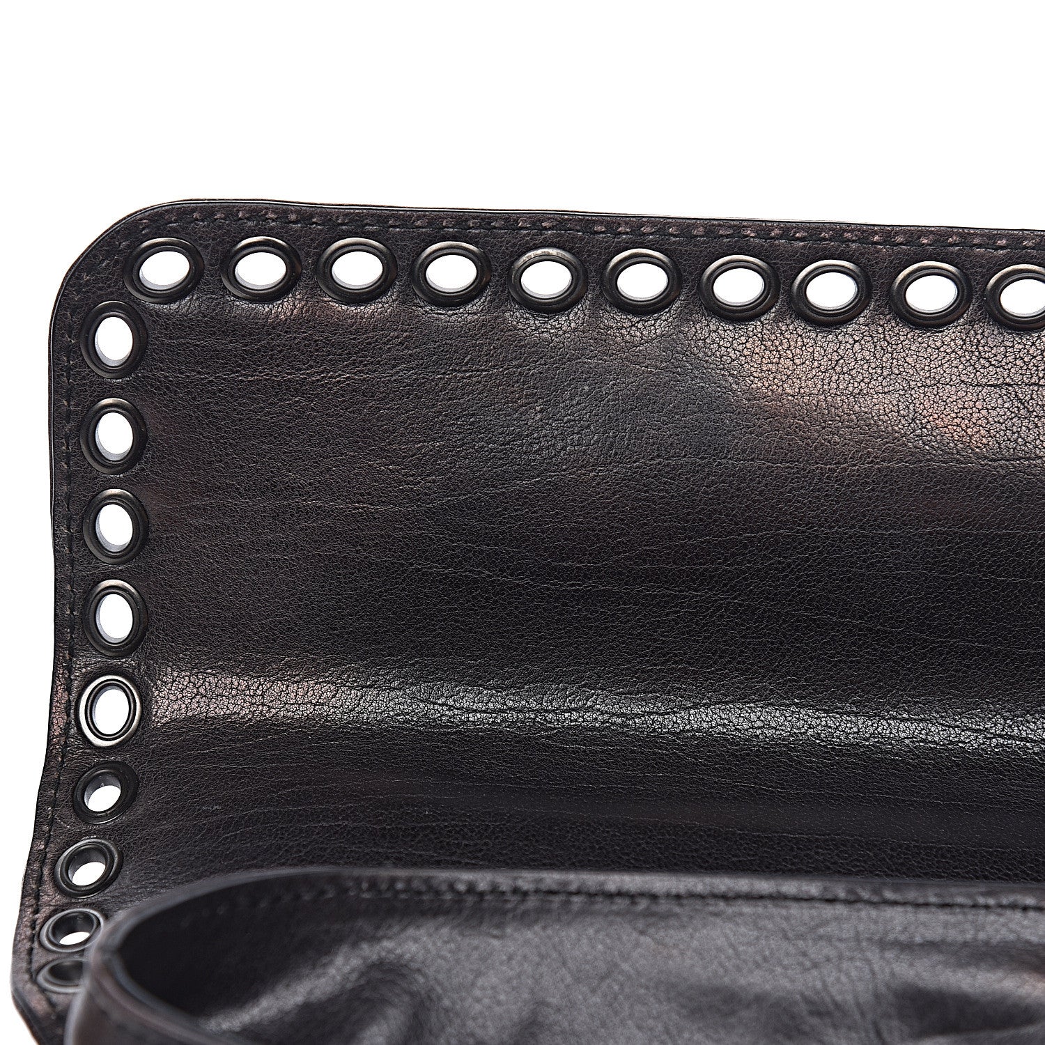 Bottega Veneta Metallic Nappa Intrecciato Eyelets Flap Shoulder Bag Matita 9 of 17