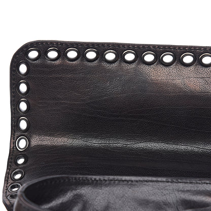 Bottega Veneta Metallic Nappa Intrecciato Eyelets Flap Shoulder Bag Matita 9 of 17