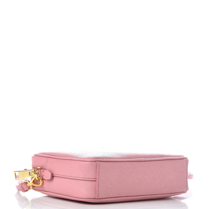 Prada Saffiano Lux Small Camera Crossbody Bag Petalo 4 of 9