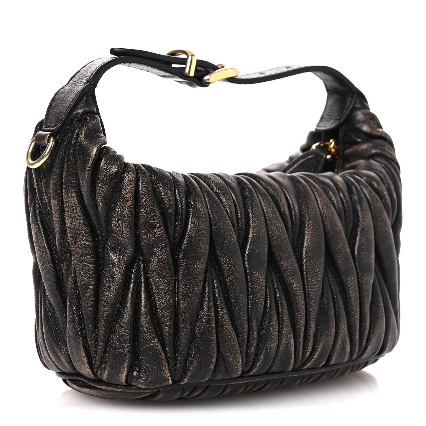 Nappa Matelasse Pouch Sand Coffee