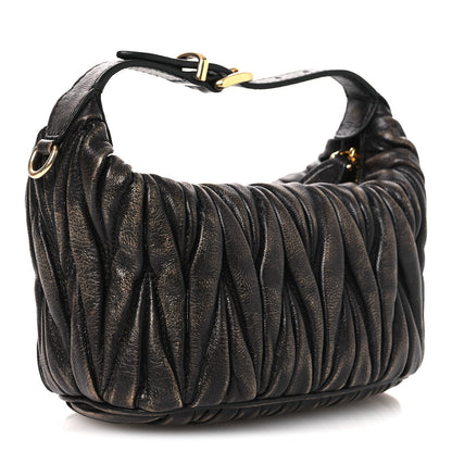 Miu Miu Nappa Matelasse Pouch Sand Coffee 3 of 9