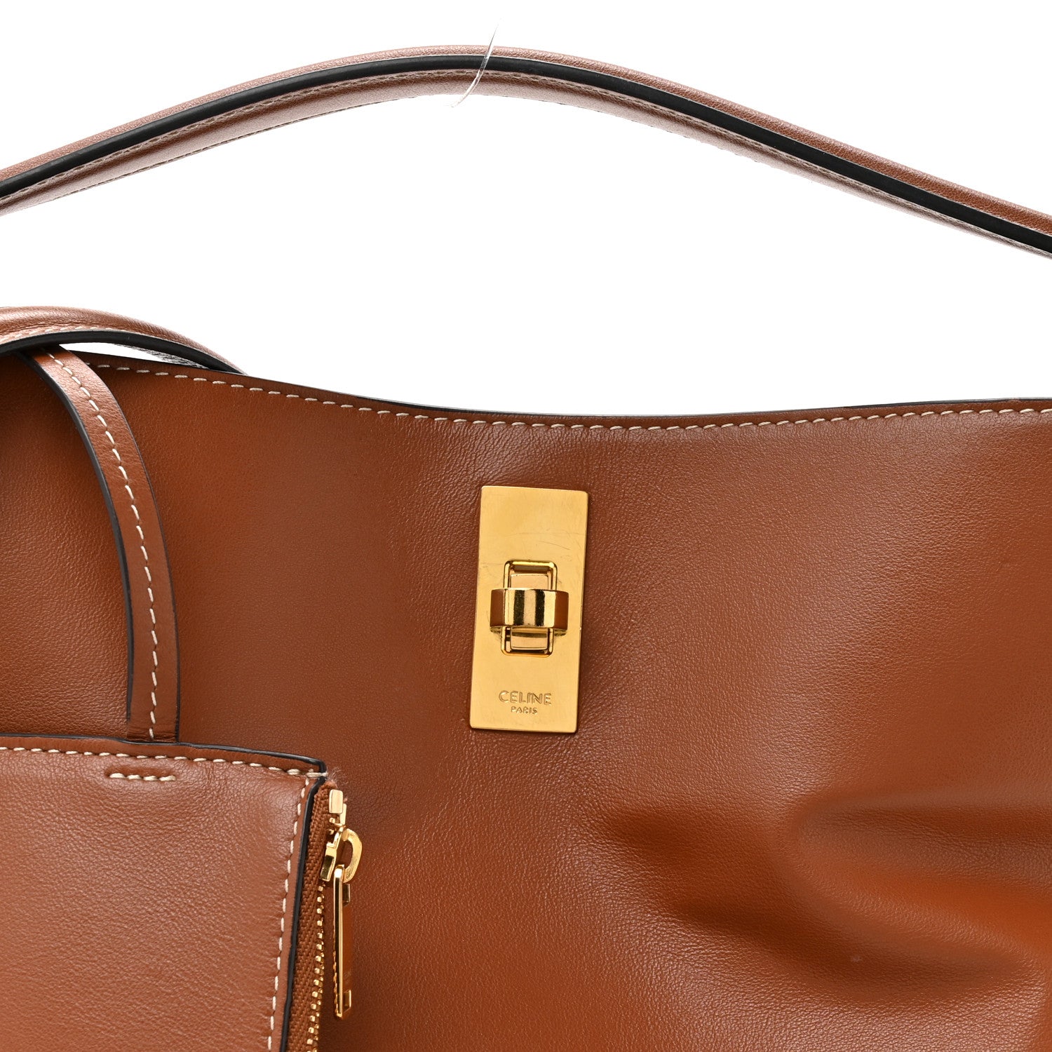 Celine Smooth Calfskin Bucket 16 Bag Tan 9 of 15
